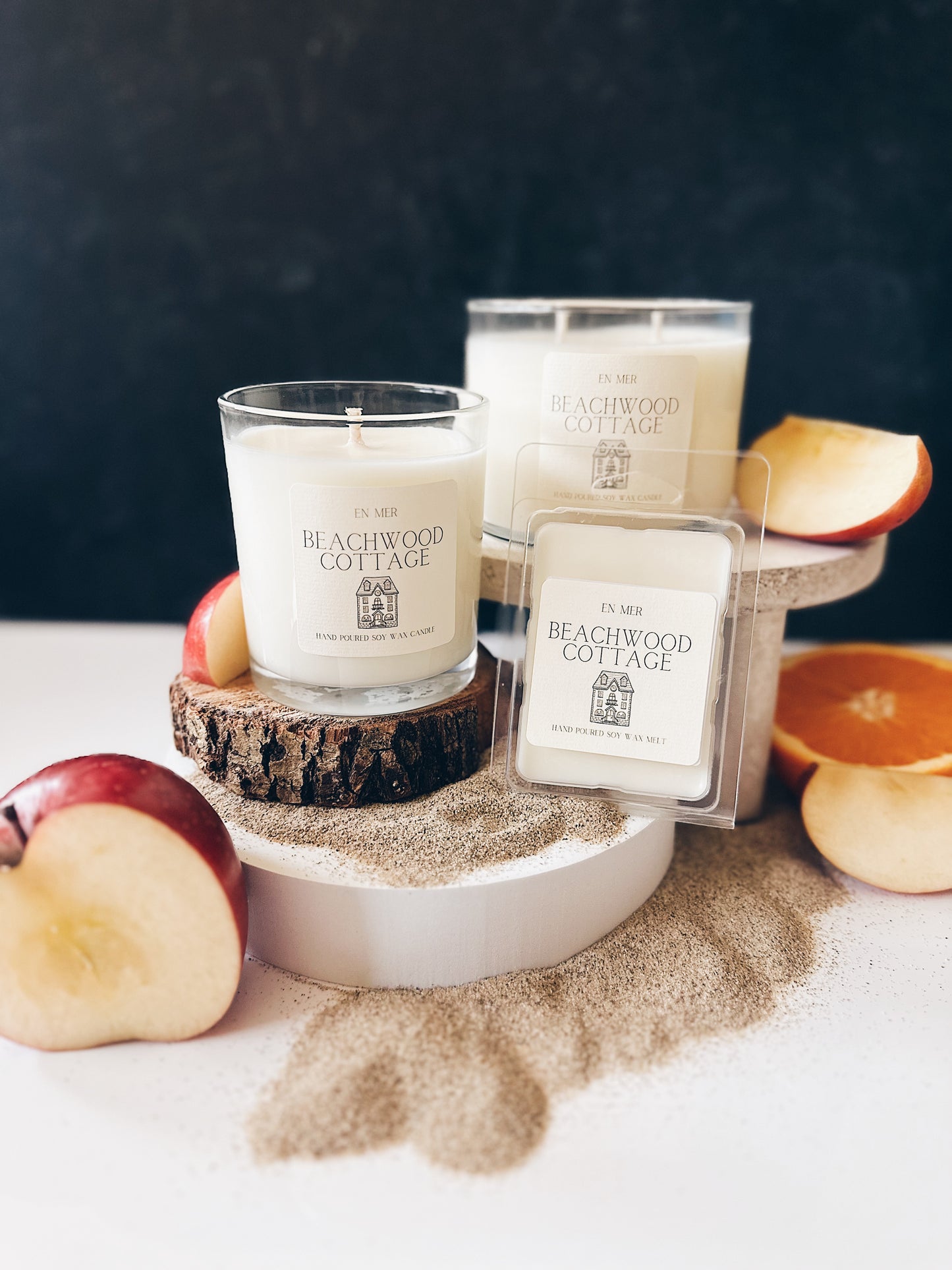 en mer | beachwood cottage | soy wax candle & melts