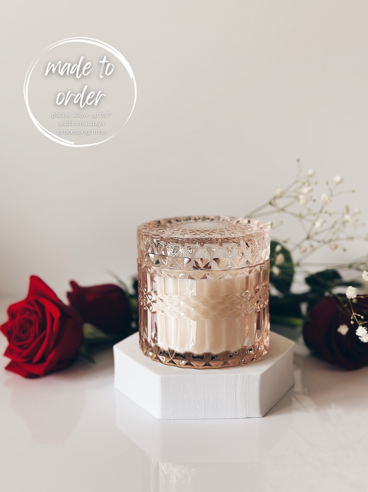 en mer LTD | rose water | wooden wick soy wax candle