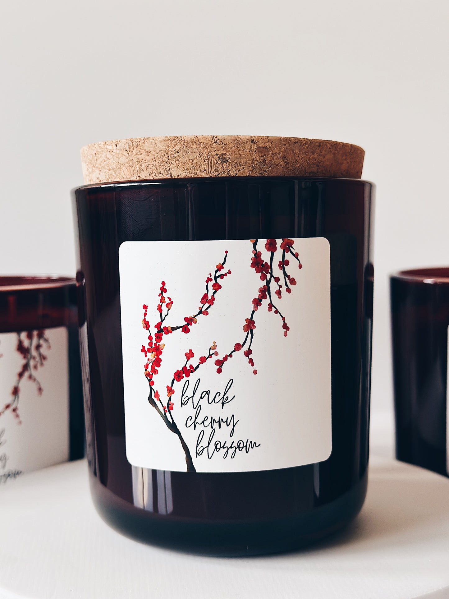 en mer LTD | black cherry blossom | limited batch soy wax candle