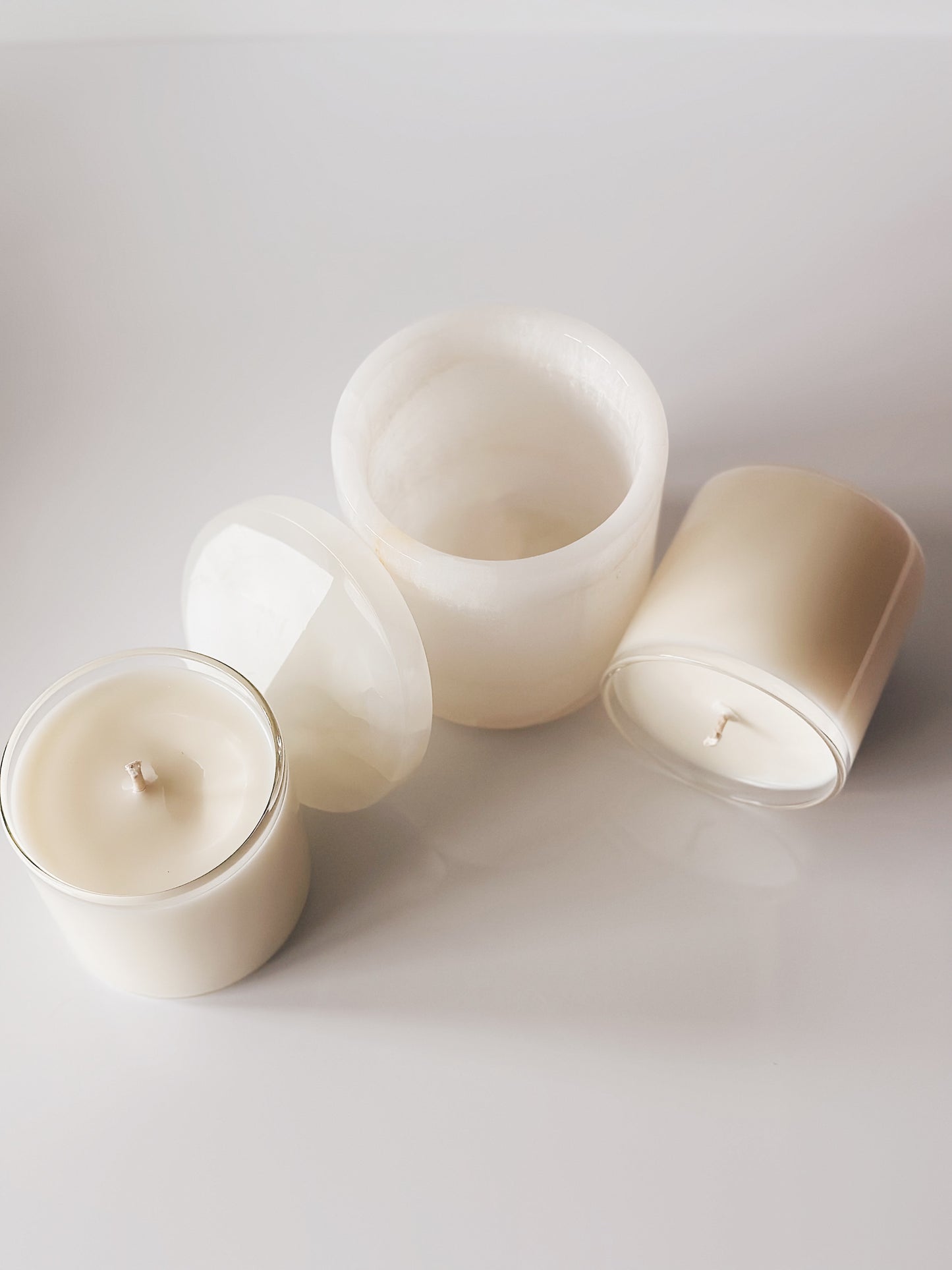en mer LTD | refillable onyx set | limited batch soy wax candle set