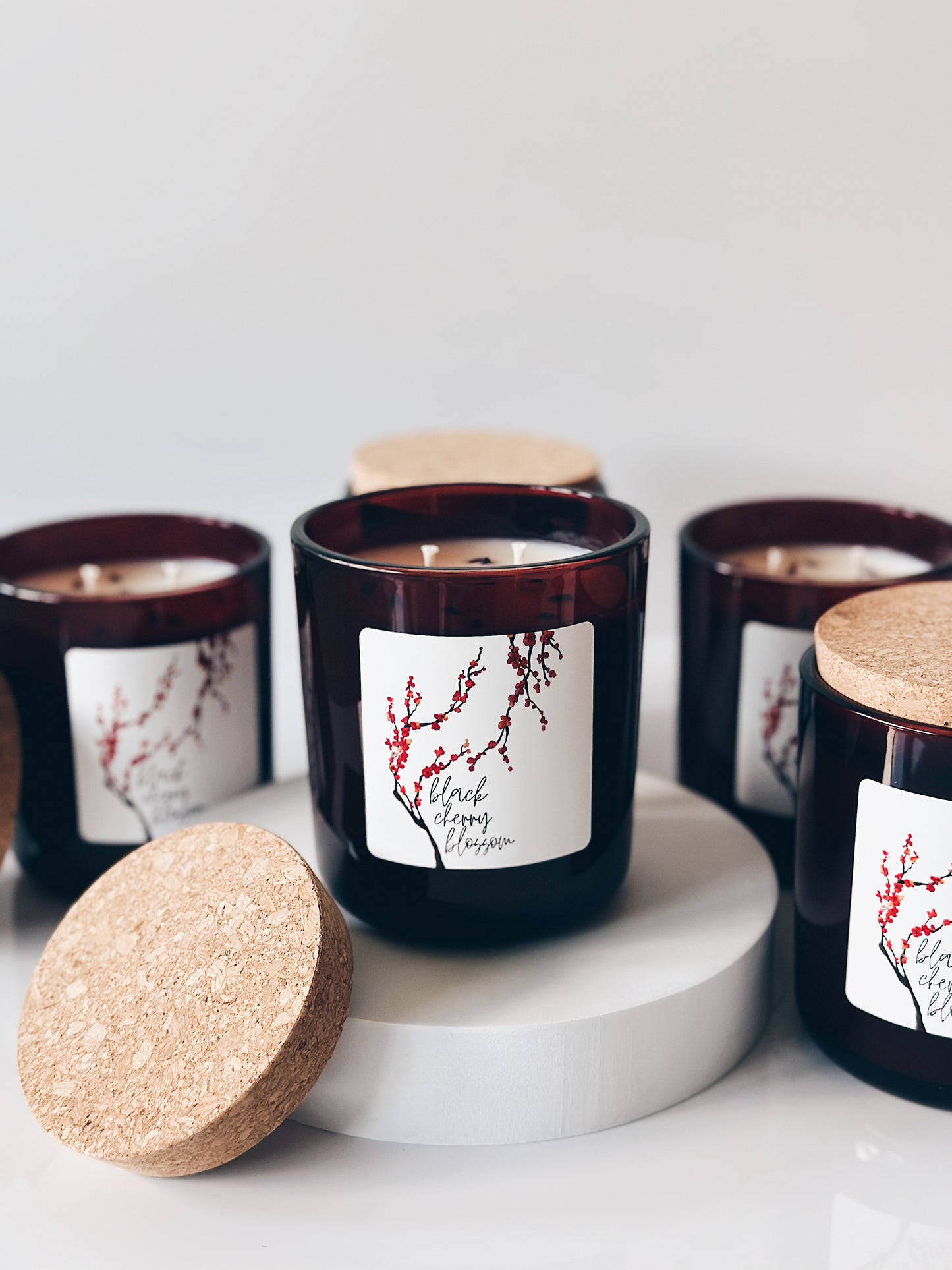 en mer LTD | black cherry blossom | limited batch soy wax candle