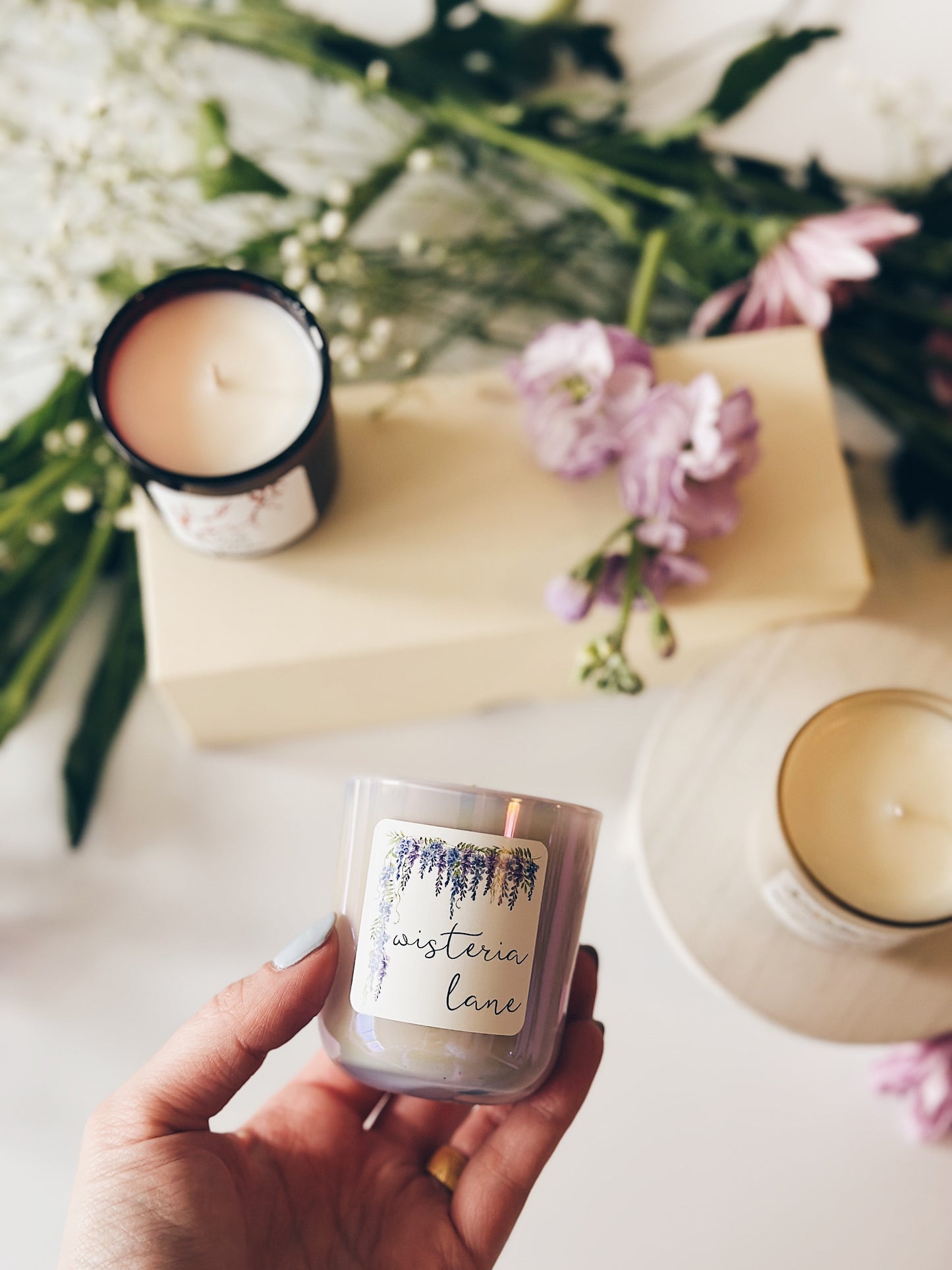 en mer | bouquet of candles | soy wax candle gift set