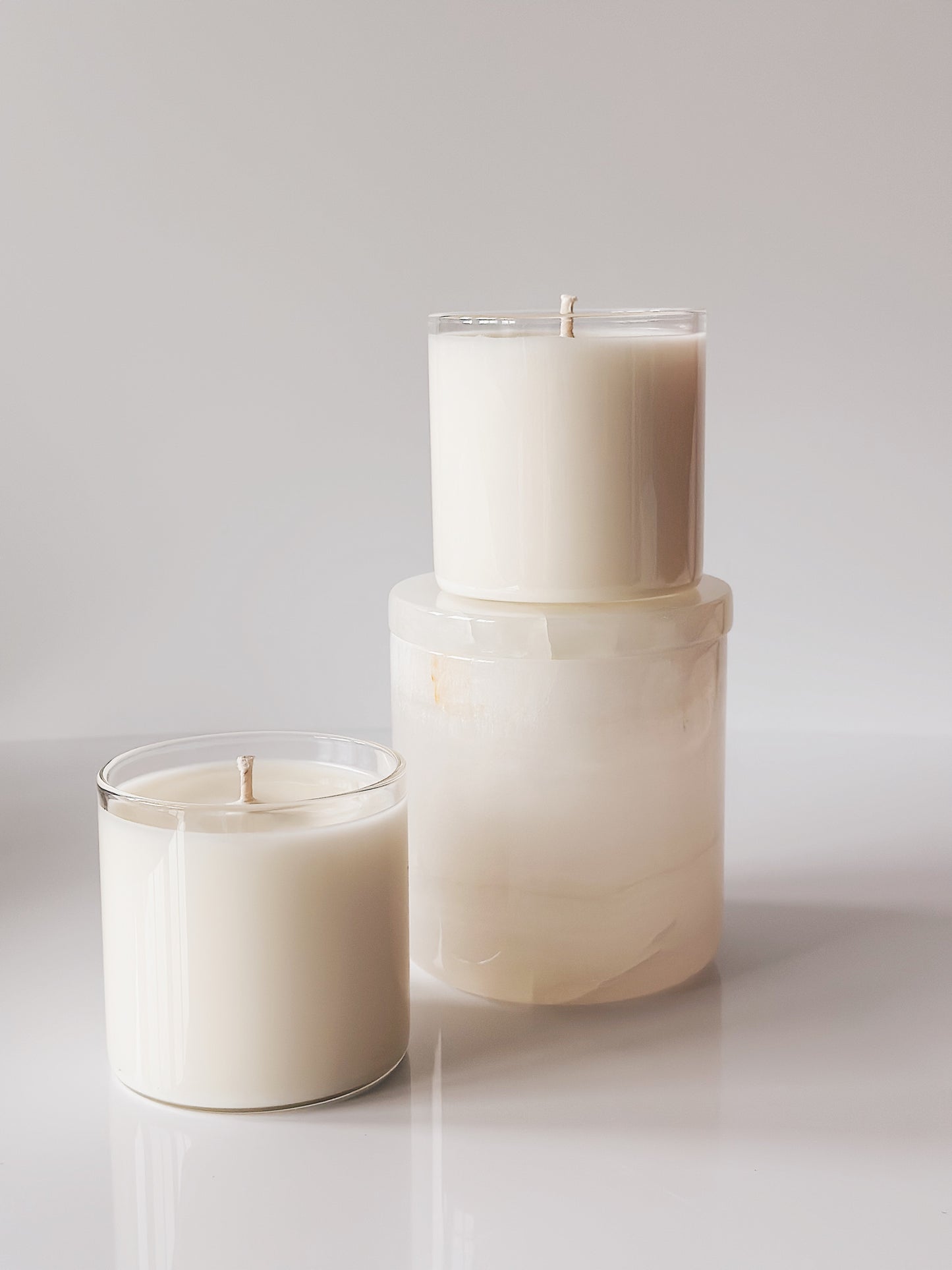 en mer LTD | refillable onyx set | limited batch soy wax candle set