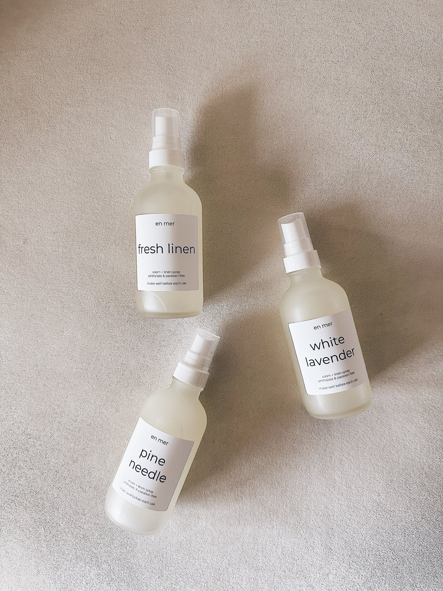 en mer | fresh linen | room + linen spray