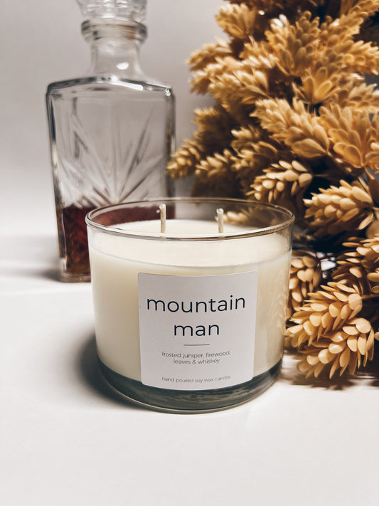 en mer | mountain man | soy wax candle