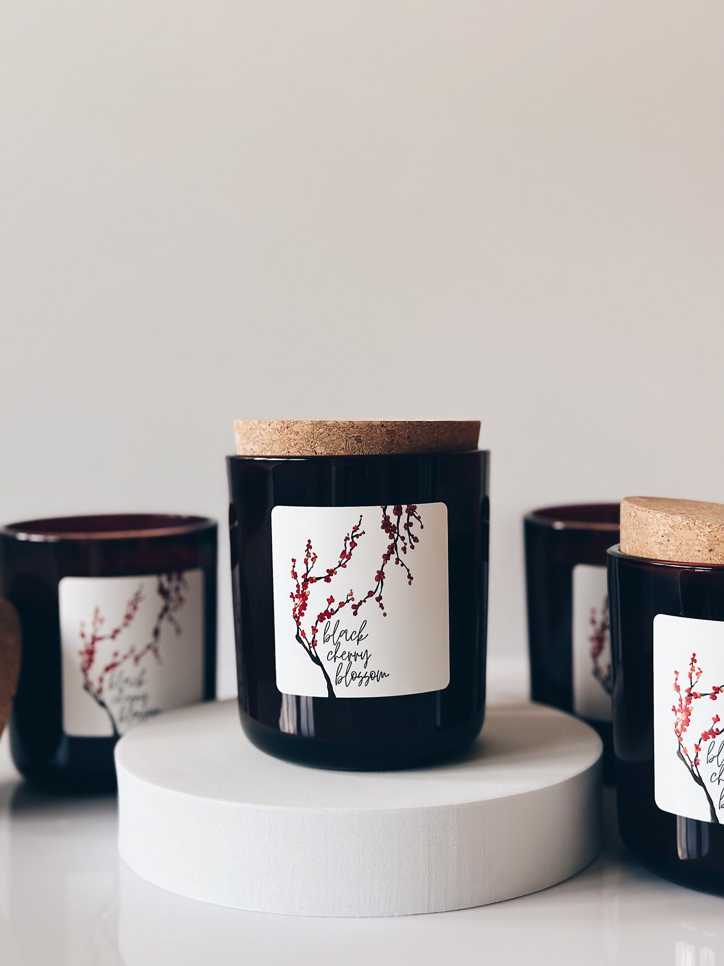 en mer LTD | black cherry blossom | limited batch soy wax candle