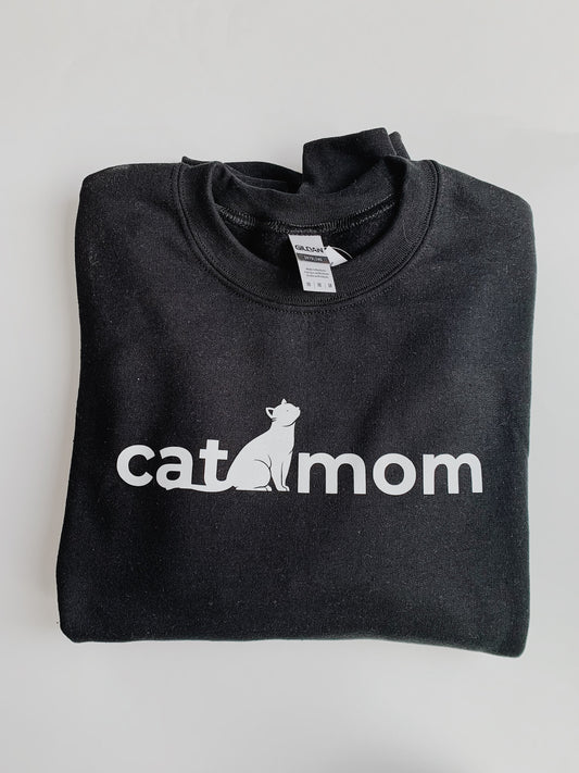 en mer | cat mom crewneck sweatshirt