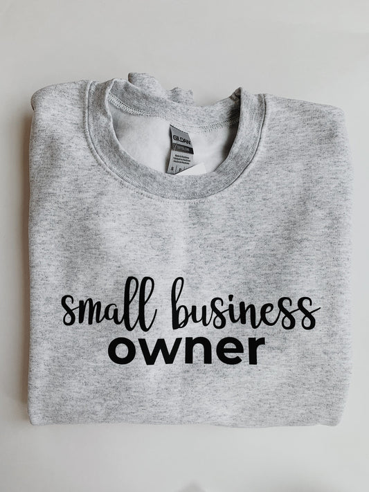 en mer | small business owner crewneck sweatshirt