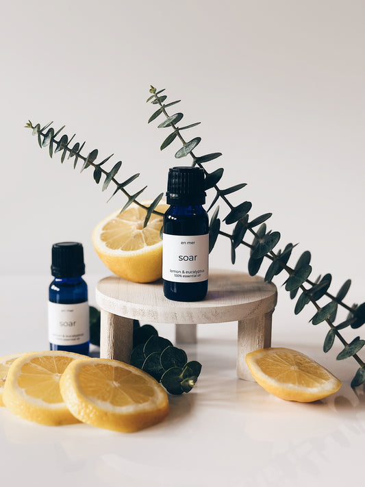 en mer | soar | lemon & eucalyptus essential oil