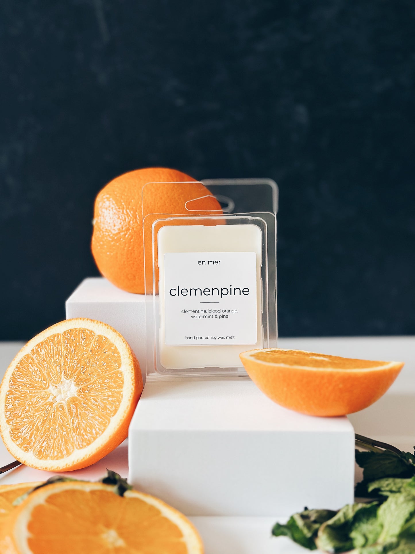 en mer | clemenpine | soy wax candle & melts